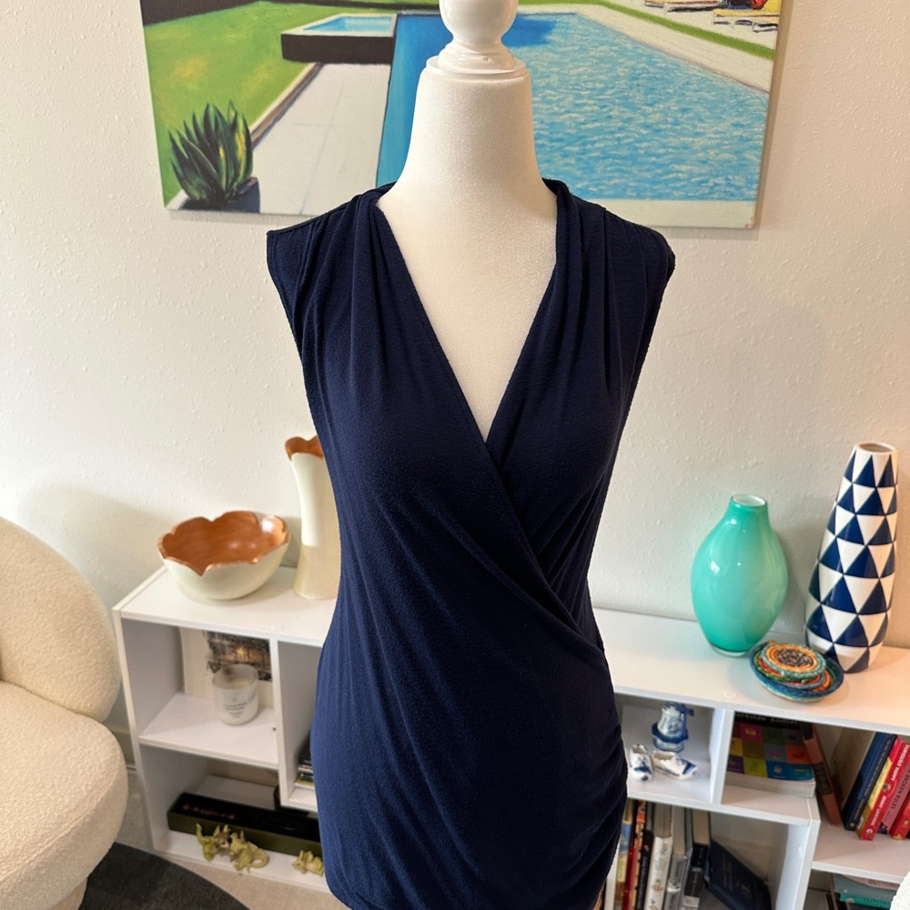 41 Hawthorn Navy Blue Knit Top